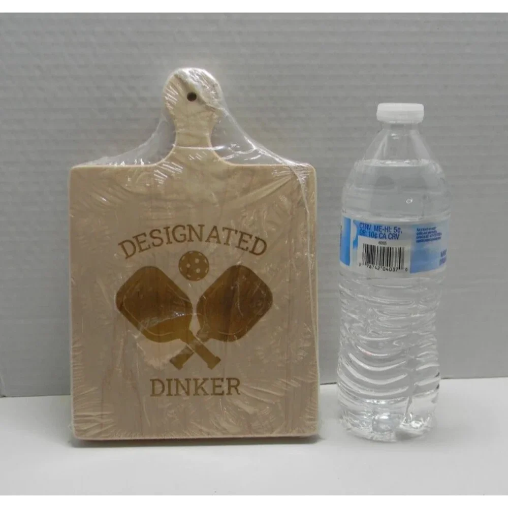 Designated Dinker Paddle Board Home Decor Charcuterie Cheese Pickle Ball NEW